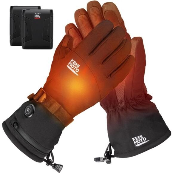 New Heated Motorcycle Gloves for Men and Women 7.4V 2500mAh, Touchscreen, - Picture 1 of 7